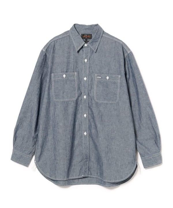 Beams Plus Work Chambray, Blue